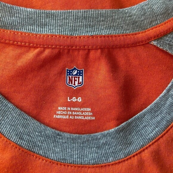 NWT NFL Denver Broncos Orange Gray Logo Shirt Boys Large - Picture 6 of 8